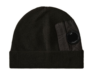 Шапка C.P. Company Extrafine Merino Wool Lens Beanie 17CMAC297A-005509A-999