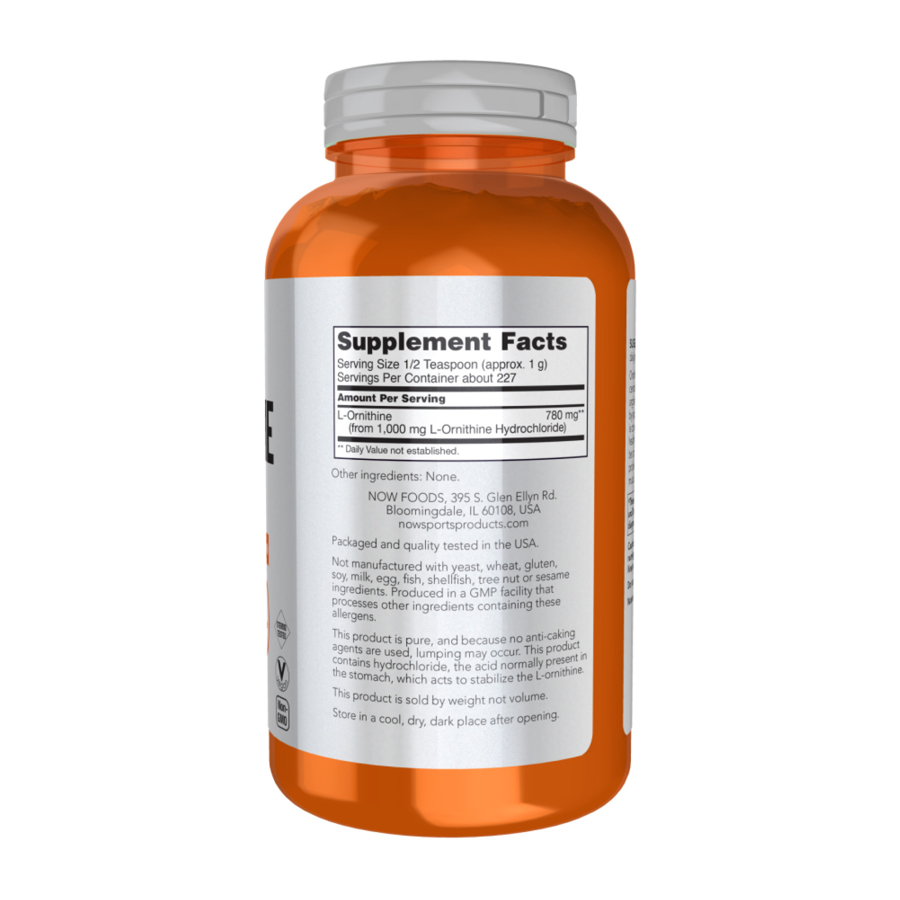 Порошок Now Foods L-Ornithine Powder - 227g 2023-10-4529