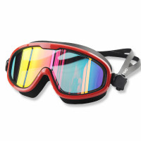 Маска для плавання Renvo Kariba Уні Anti-fog Чорний, Червоний OSFM (2SM100-0107) 2SM100-0107