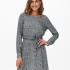 Сукня ONLANE LIFE L/S BELTED DRESS WVN 15242603-Stormy Sea-AOP:CURIOSA DITSY ONLY L Сірий 15242603-STORMY SEA-AOP:C