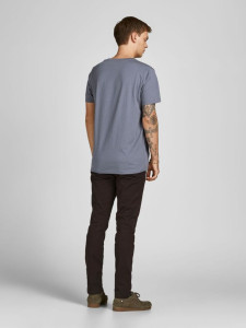 Футболка JJPALM TEE SS 12200243-Grisaille-Fit:Standard Fit Jack&Jones L Сірий 12200243-GRISAILLE-FIT:ST