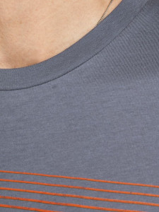 Футболка JJPALM TEE SS 12200243-Grisaille-Fit:Standard Fit Jack&Jones L Сірий 12200243-GRISAILLE-FIT:ST