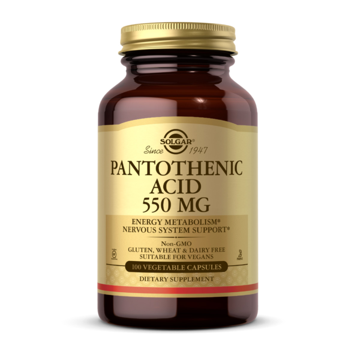 Капсули Pantothenic Acid 550mg - 100 vcaps 2023-10-3674