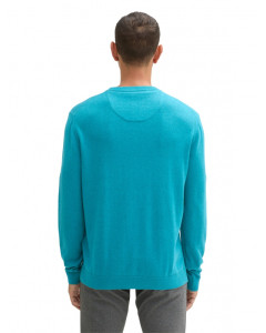 Кофта men's Pullover sweater 1039805-37094 Tom Tailor L Блакитний 1039805-37094