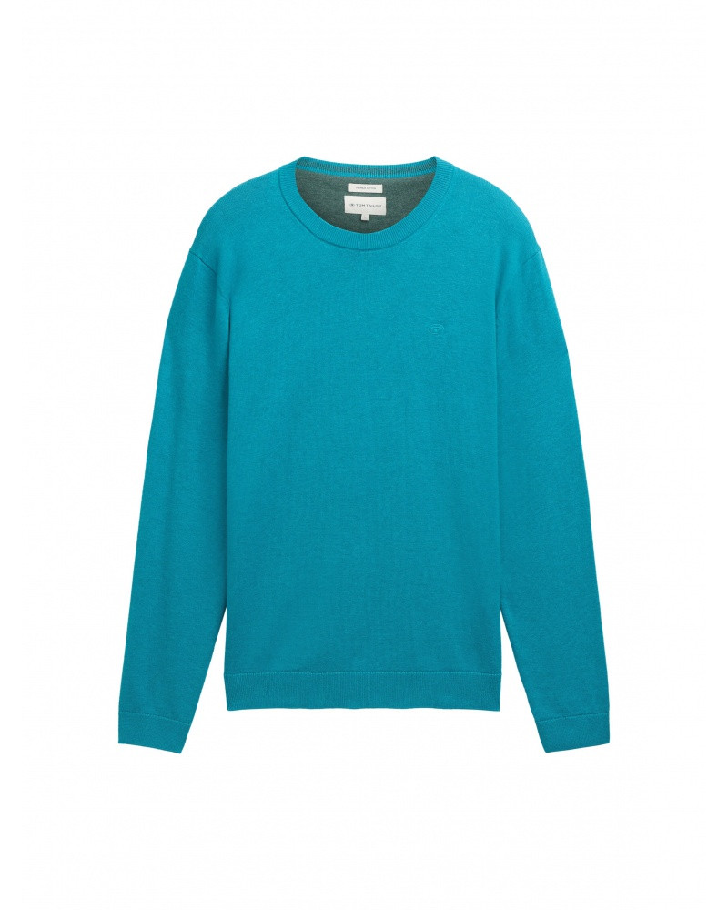 Кофта men's Pullover sweater 1039805-37094 Tom Tailor L Блакитний 1039805-37094