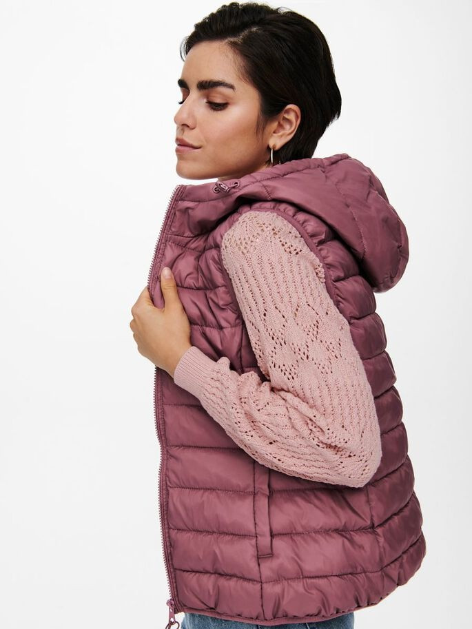 Жилетка ONLNEWTAHOE HOOD WAISTCOAT OTW NOOS 15205760-Rose Brown ONLY XS Розовий 15205760-Rose Brown