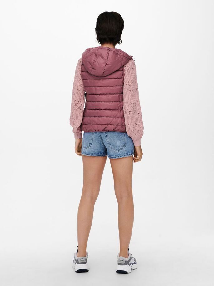 Жилетка ONLNEWTAHOE HOOD WAISTCOAT OTW NOOS 15205760-Rose Brown ONLY XS Розовий 15205760-Rose Brown