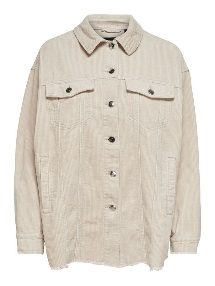 Сорочка ONLBITTEN LIFE CORD SHACKET PNT NOOS 15182101 Silver Lining ONLY L Бежевий 15182101SilverLining