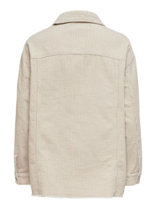 Сорочка ONLBITTEN LIFE CORD SHACKET PNT NOOS 15182101 Silver Lining ONLY L Бежевий 15182101SILVERLINING