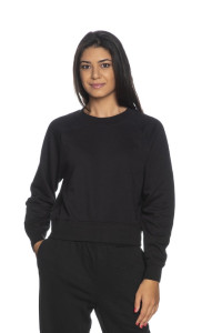 Толстовка ONLFEEL LIFE L/S RAGLAN O-NECK SWT 15234301-Black ONLY S Чорний 15234301-BLACK