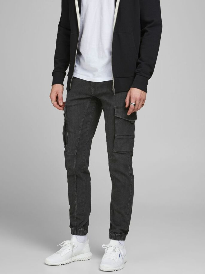 Джинси JJIPAUL JJFLAKE AKM 268 STS 12188005 Black Denim Jack&Jones 27/32 Чорний 12188005BLACKDENIM