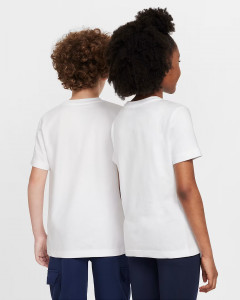 Футболка підліткова K NSW TEE FUTURA HBR FZ5178-100 Nike L Білий FZ5178-100