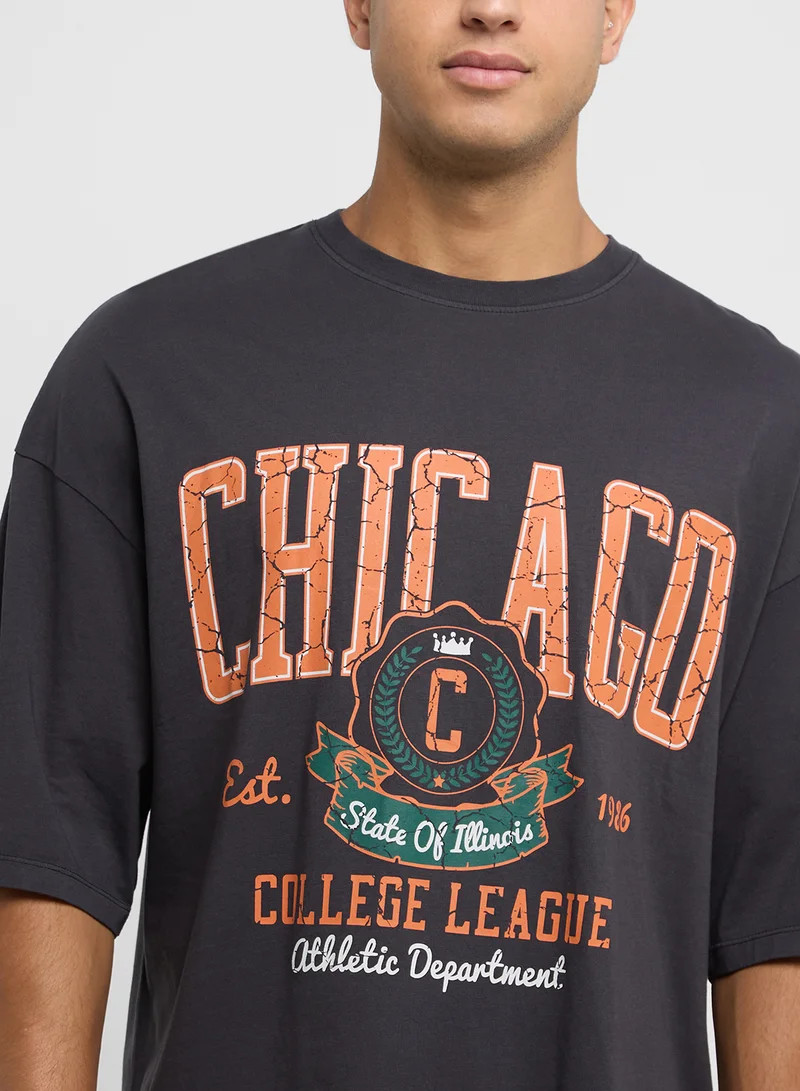 Футболка Jack & Jones JORCHARGE WASHED TEE SS CREW NECK 12270045-Black