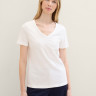 Футболка Organic cotton t-shirt 1041533ХХ10315 Tom Tailor L Білий 1041533ХХ10315
