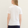 Футболка Organic cotton t-shirt 1041533ХХ10315 Tom Tailor L Білий 1041533ХХ10315