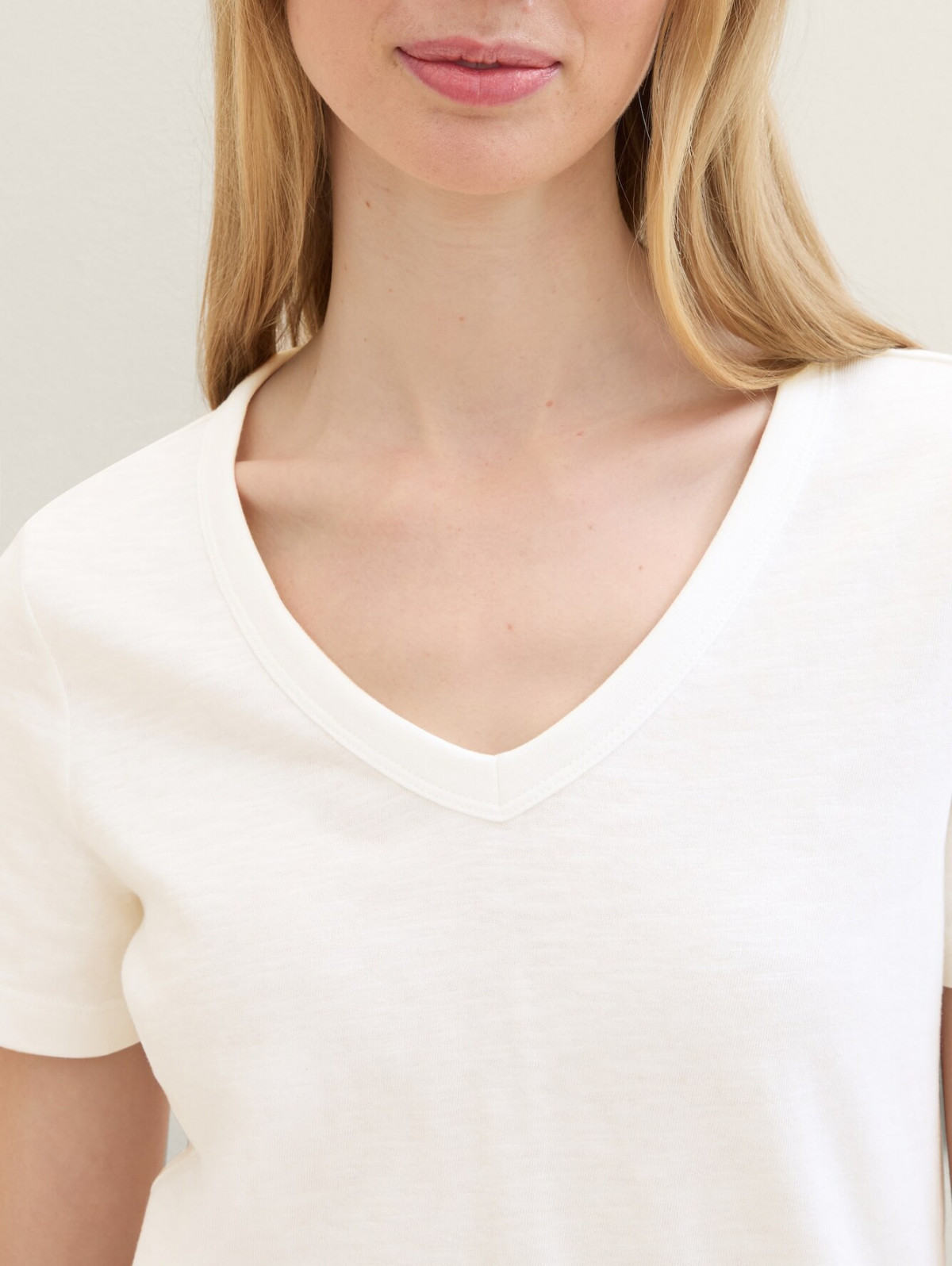 Футболка Organic cotton t-shirt 1041533ХХ10315 Tom Tailor L Білий 1041533ХХ10315