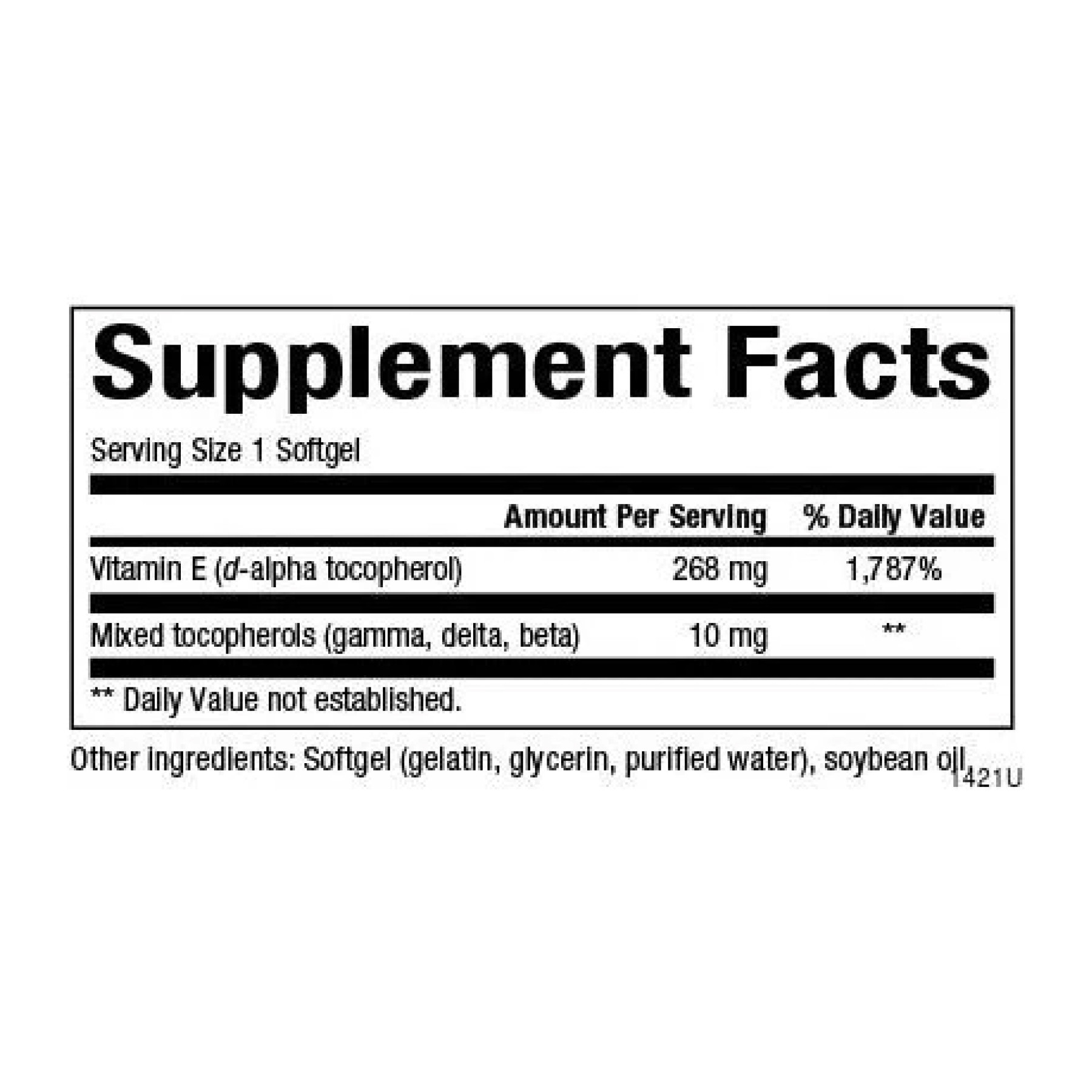 Софт гелеві капсули Natural Factors Mixed Vitamin E 268 mg (400 IU) - 90 softgels 2023-10-3815