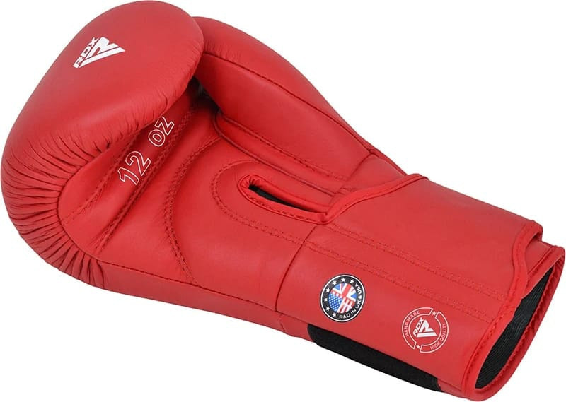 Рукавиці боксерські RDX BOXING GLOVES AS1 червоний 10 унцій (BGR-AS1R) BGR-AS1R