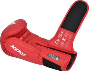 Рукавиці боксерські RDX BOXING GLOVES AS1 червоний 10 унцій (BGR-AS1R) BGR-AS1R