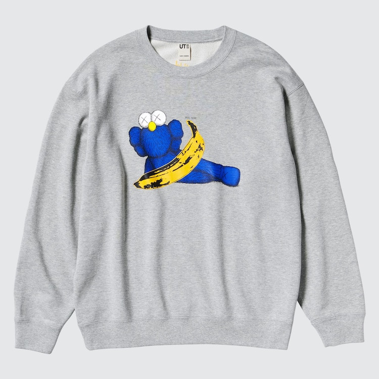 Кофта KAWS + Warhol Grey Sweater 341-472951