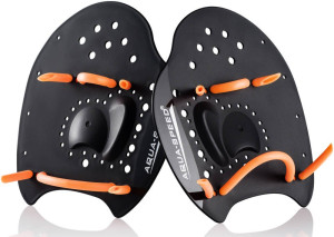 Лопатки для плавання Aqua Speed Skill Paddle 1790 чорний, помаранчевий Уні M 18,5х17см 147-07M