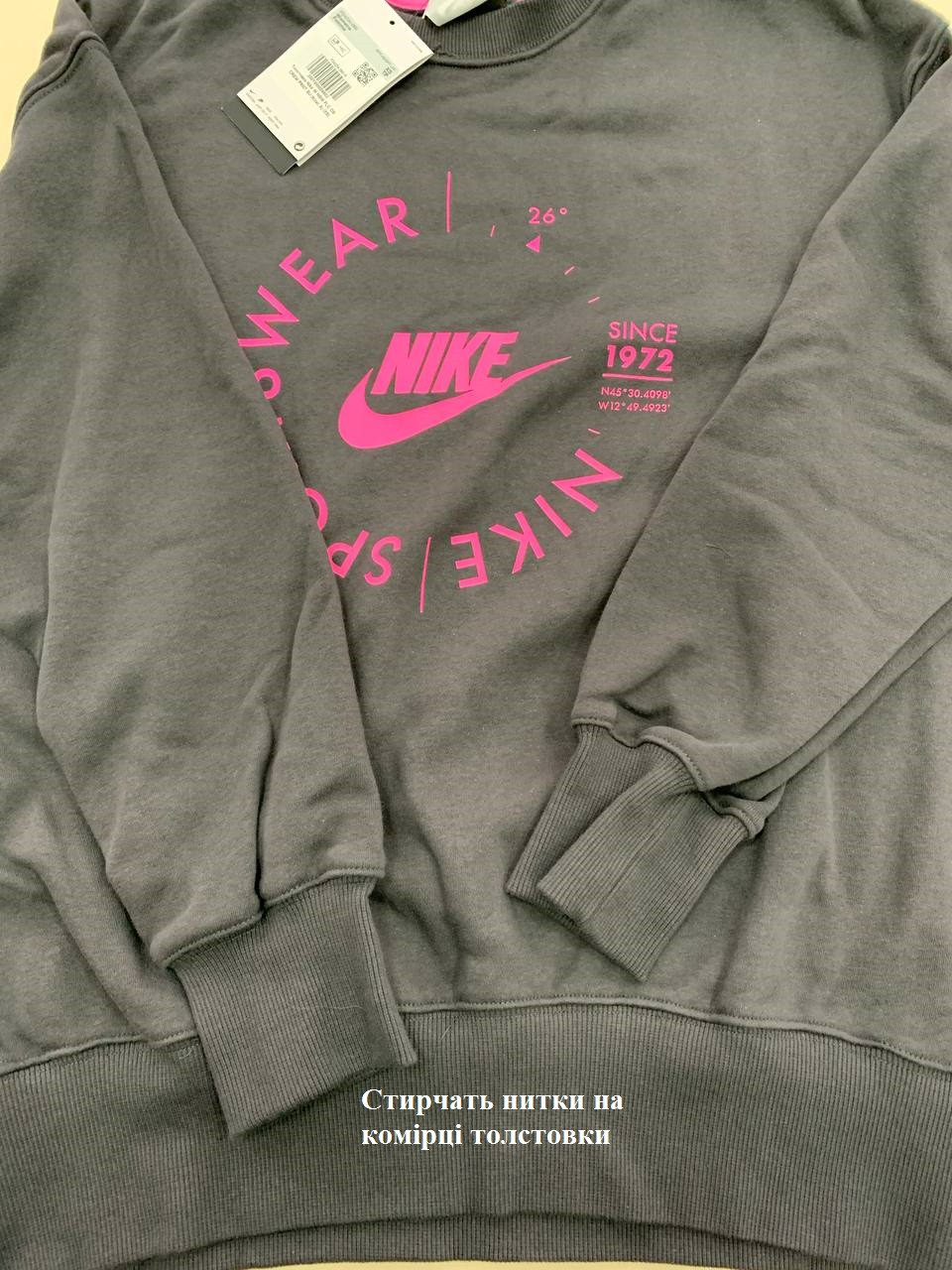 Толстовка Nike W NSW FLC OS CREW PRNT SU (Клас А) FD4234-060-R