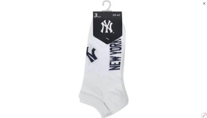 Шкарпетки New York Yankees 3 pk Sneaker білий Уні 39-42 15100004-1001