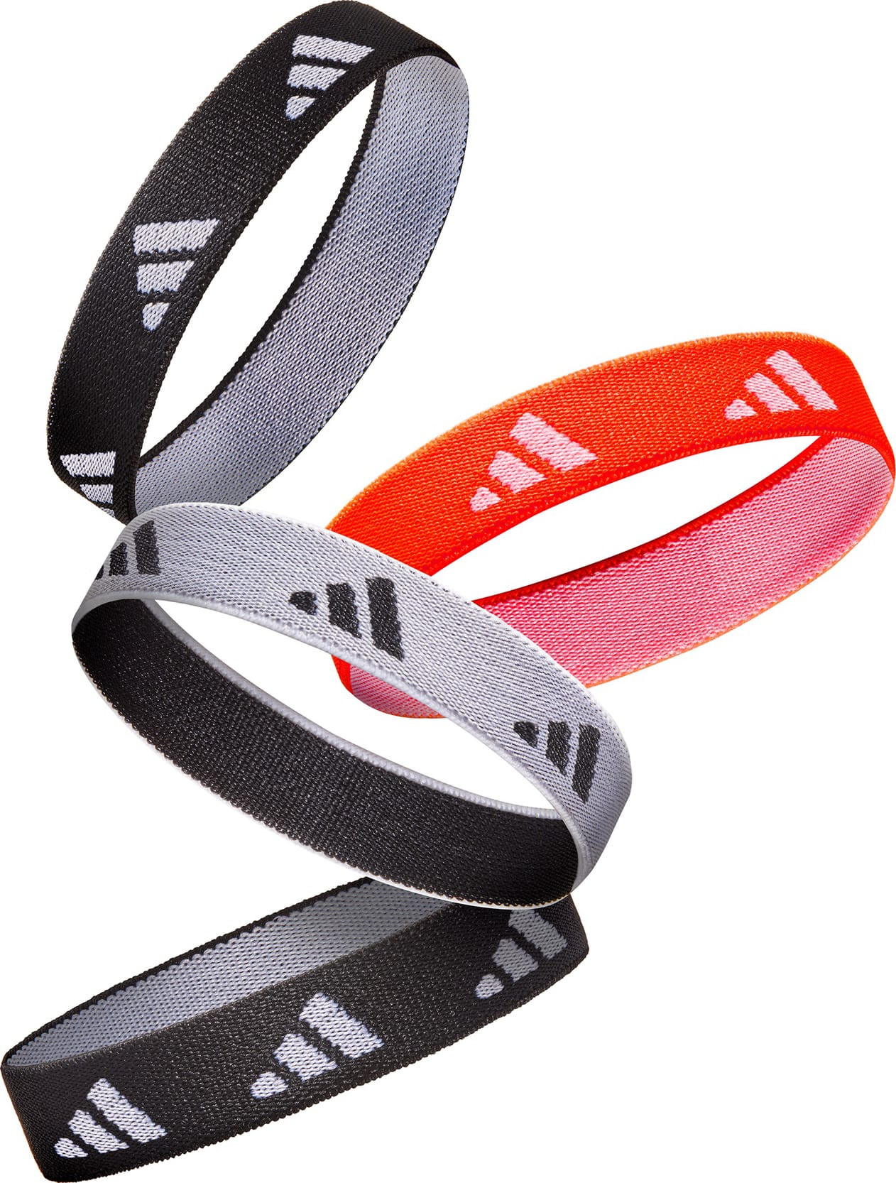 Резинка для волосся Adidas Hair Ties чорний, білий, червоний Жін One Size ADAC-16210