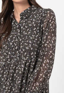 Сукня ONLFREE L/S SHIRT DRESS WVN 15245725-Black-AOP:FLOWER ONLY S Чорний 15245725-BLACK-AOP:FLOWER