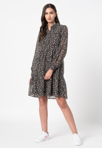 Сукня ONLFREE L/S SHIRT DRESS WVN 15245725-Black-AOP:FLOWER ONLY S Чорний 15245725-BLACK-AOP:FLOWER