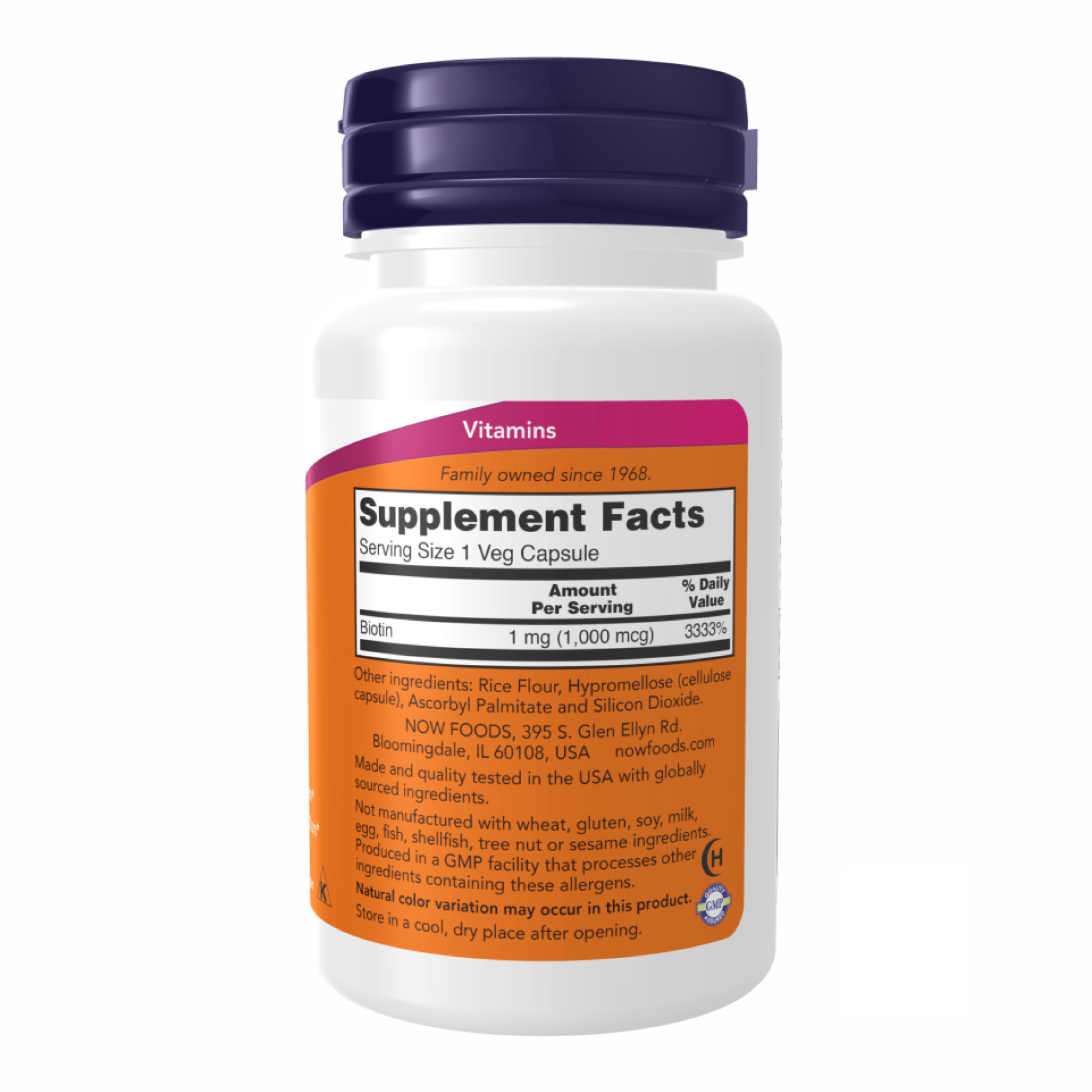 Капсули BIOTIN 1000mcg - 100 vcaps 2022-10-0003