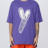 Футболка adidas Y-3 LOGO GFX TEE Oversized Purple HY1273