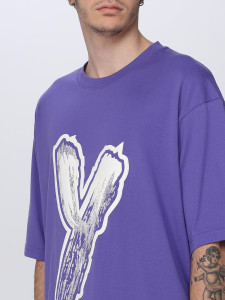 Футболка adidas Y-3 LOGO GFX TEE Oversized Purple HY1273