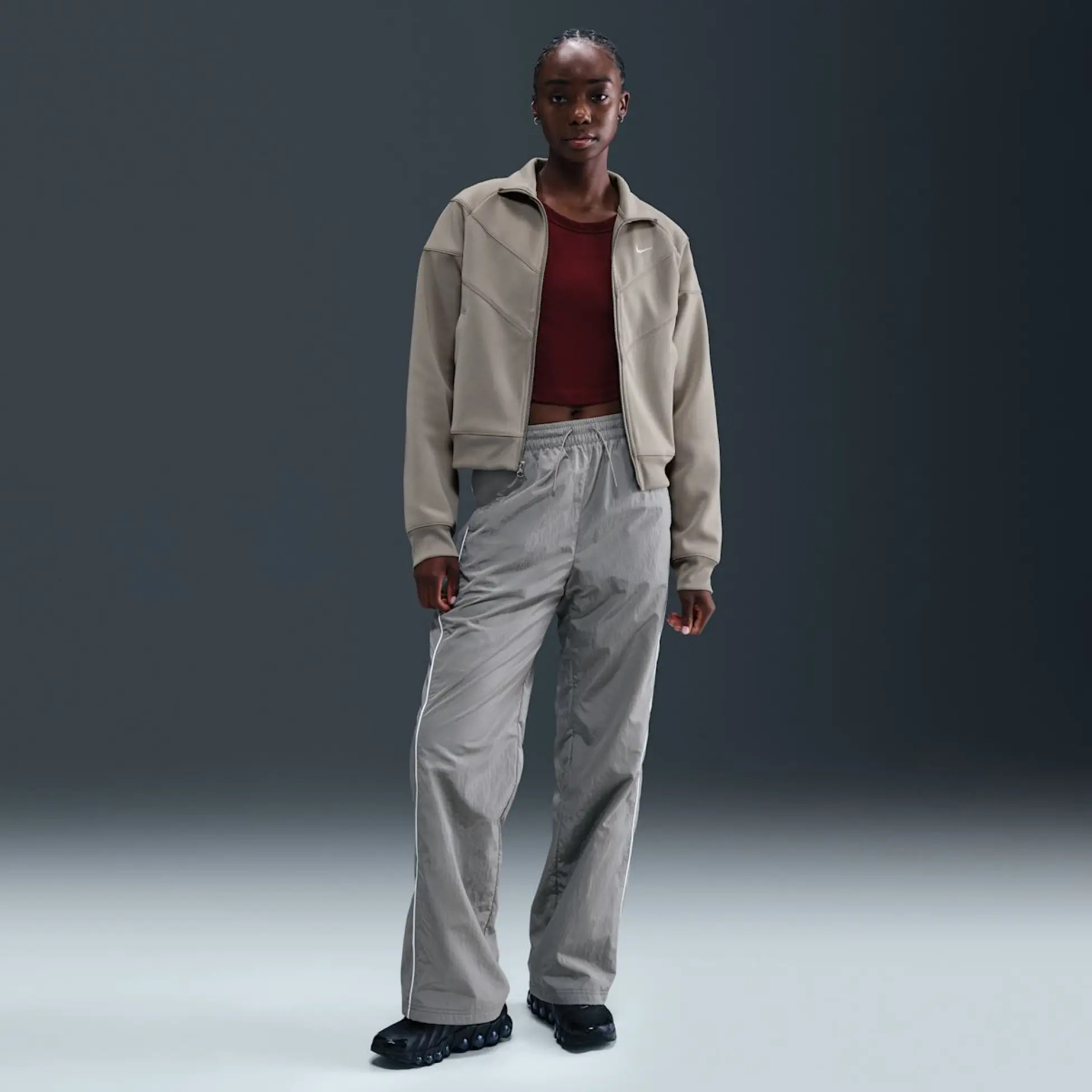 Кофта жіноча Nike W Wr Poly Grey HJ0975-009