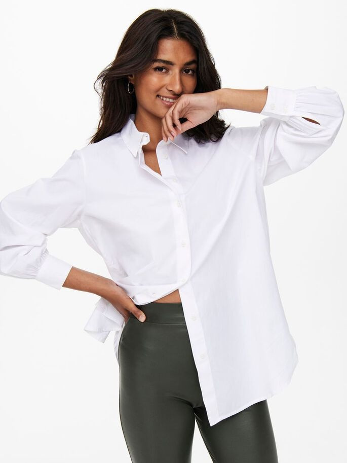 Сорочка ONLNORA NEW L/S SHIRT WVN NOOS 15227677-White ONLY L Білий 15227677-White