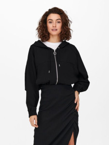 Толстовка ONLMARIYA L/S ZIP HOODIE PNT 15243731-Black ONLY L Чорний 15243731-BLACK