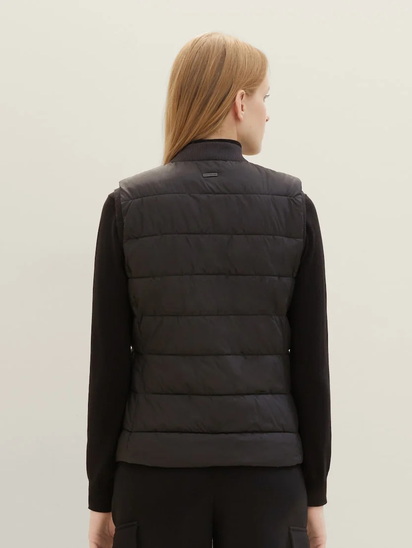 Безрукавка Lightweight Weste 1039268-14482 Tom Tailor L Чорний 1039268-14482
