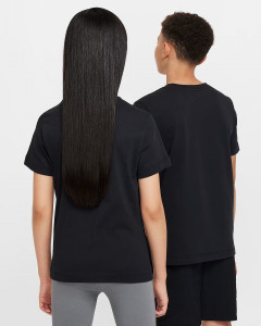 Футболка підліткова K NSW TEE FUTURA HBR FZ5178-010 Nike L Чорний FZ5178-010