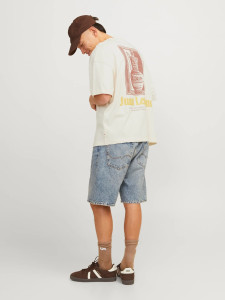 Футболка Jack & Jones JORMILOS TEE SS CREW NECK SN 12256330-Buttercream
