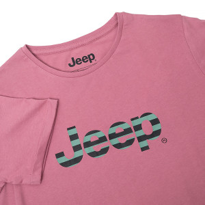 Футболка JEEP T-SHIRT OVERSIZE Striped Print Turn O102611-P490