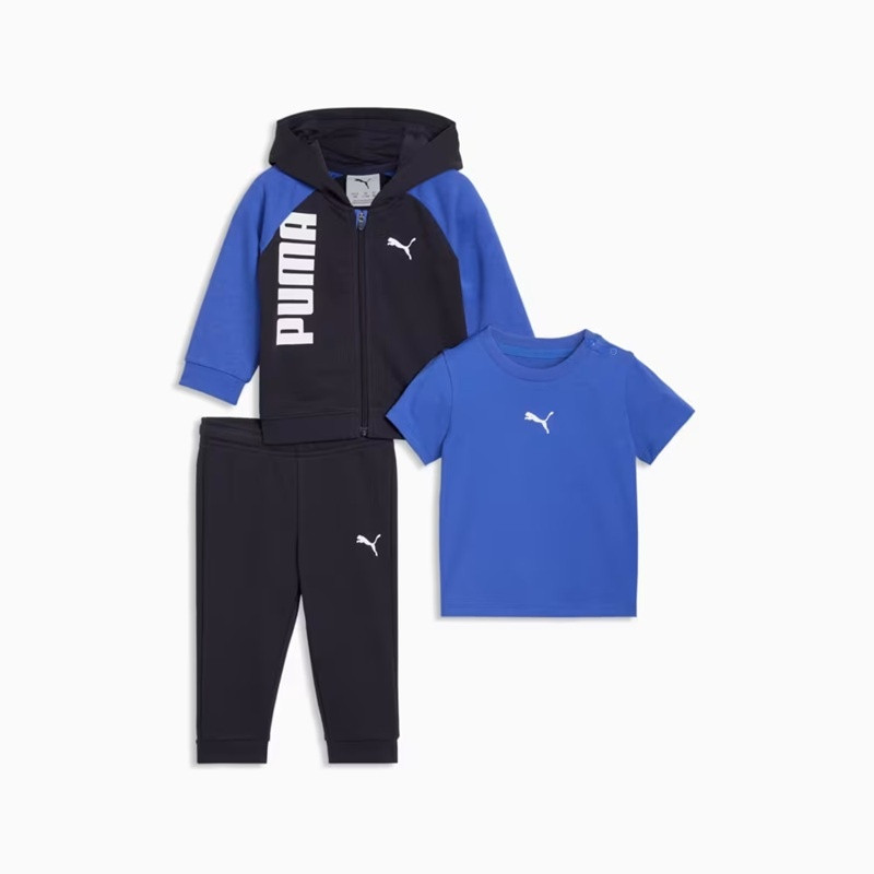 Костюм спортивний дитячий Tee Hooded FZ and Pants Set 69329216 Puma 80 Синій 69329216