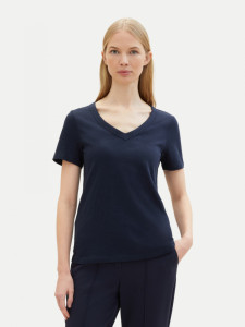 Футболка Organic cotton t-shirt 1041533ХХ10668 Tom Tailor L Темно-синій 1041533ХХ10668