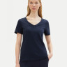 Футболка Organic cotton t-shirt 1041533ХХ10668 Tom Tailor L Темно-синій 1041533ХХ10668