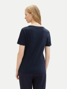 Футболка Organic cotton t-shirt 1041533ХХ10668 Tom Tailor L Темно-синій 1041533ХХ10668