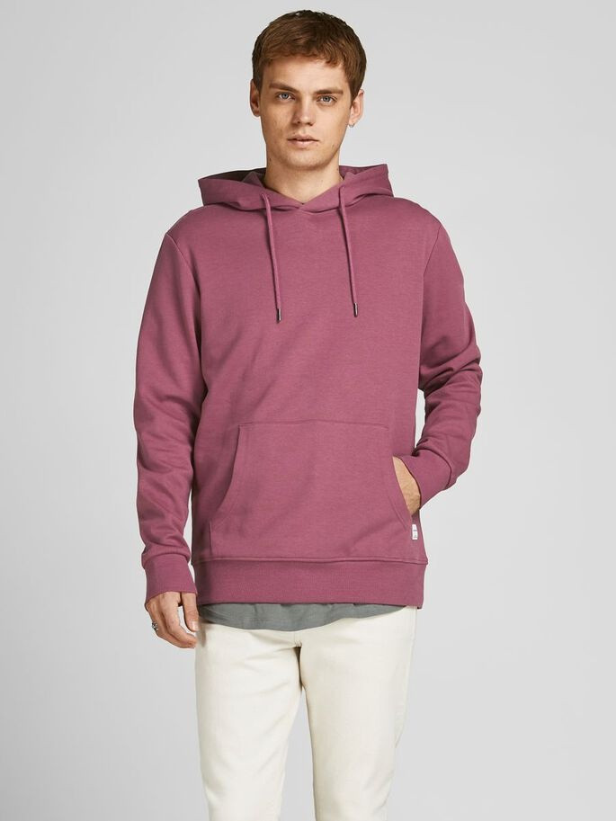 Худі JJEBASIC SWEAT HOOD NOOS 12182537-Hawthorn Rose-Fit:REG Jack&Jones XL Розовий 12182537-Hawthorn Rose-Fi