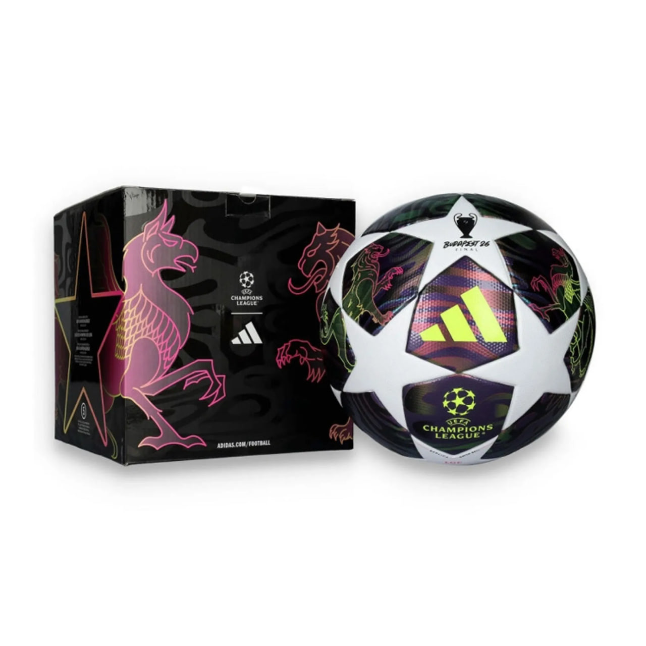 М'яч футбольний Adidas Finale 26 Budapest League Box JX9101