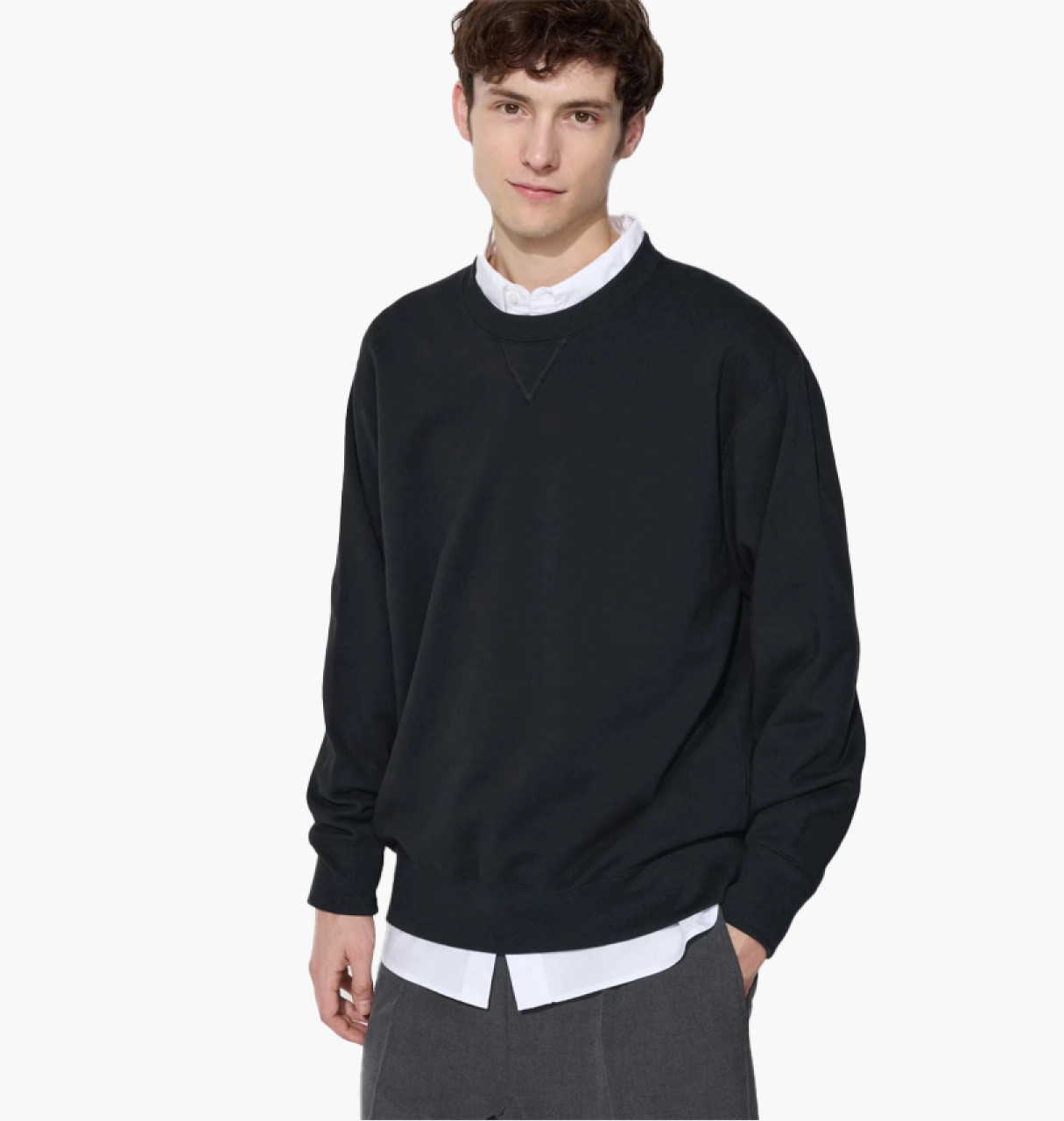 Світшот унісекс Uniqlo Sweatshirt Black 444966-09 L 444966-09
