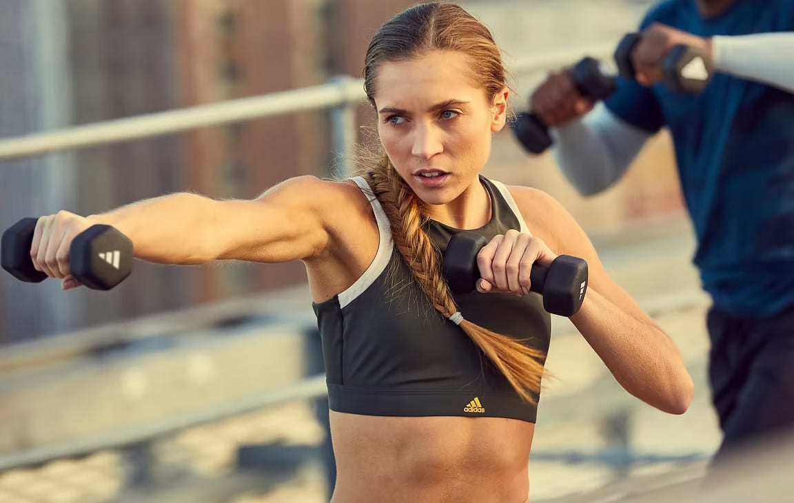 Гантелі Adidas Dumbbells чорний Уні 2 кг ADWT-11402-NL