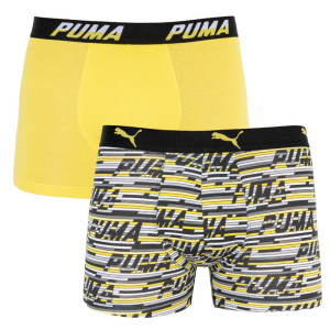 Труси-боксери Puma LOGO AOP BOXER 2P сірий, жовтий Чол L 501003001-020