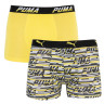 Труси-боксери Puma LOGO AOP BOXER 2P сірий, жовтий Чол L 501003001-020